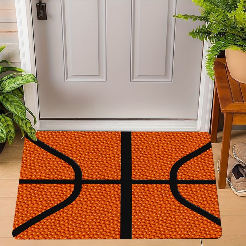 Outdoor Sport Area - Karpet Basket Beton Retak Realistis, Keset