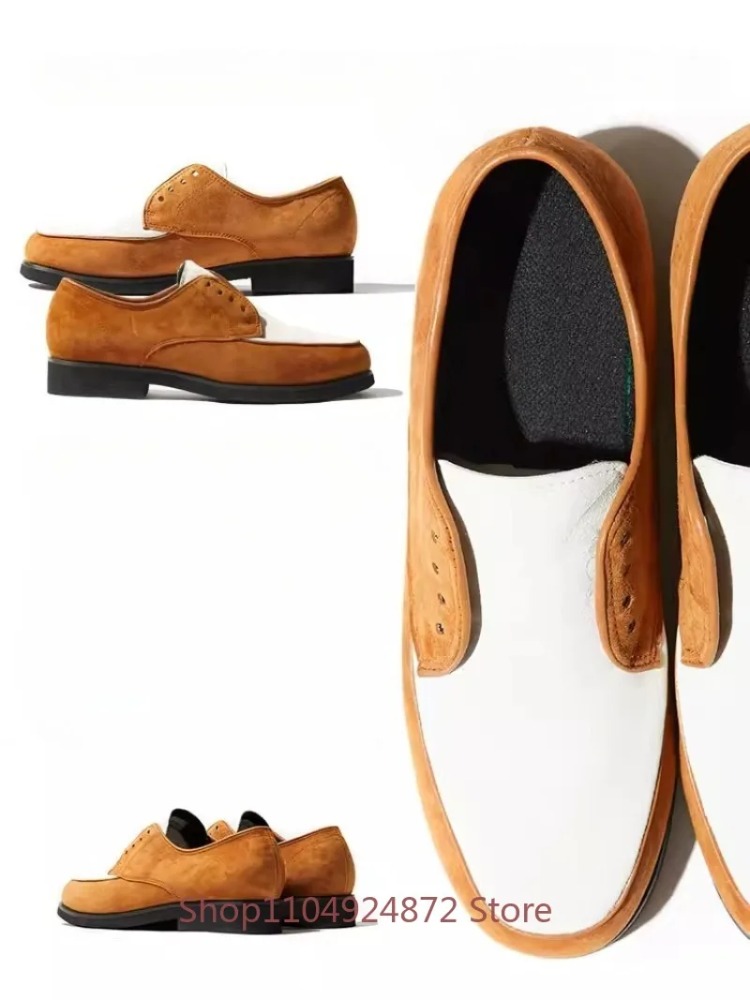 Outdoor Sport Dress - Sepatu Desainer Mewah Pria Suede Ujung
