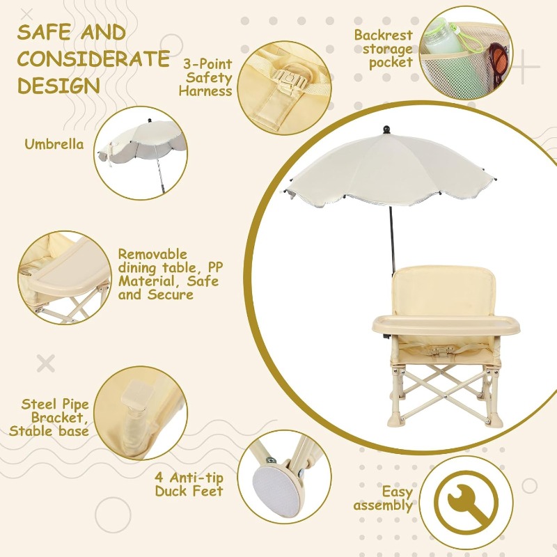 Kursi Pantai Bayi Lipat dengan - Outdoor Sport Chairs ulasan dan harga