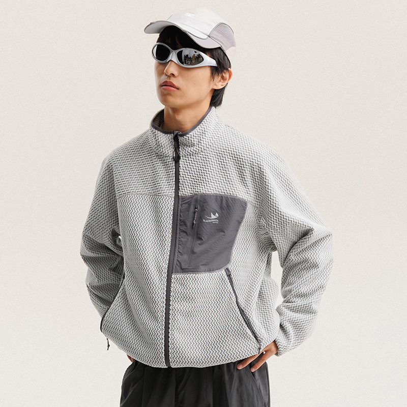 Jaket Bulu Polar Bergaris Berg - Outdoor Sport Jacket Men ulasan dan harga