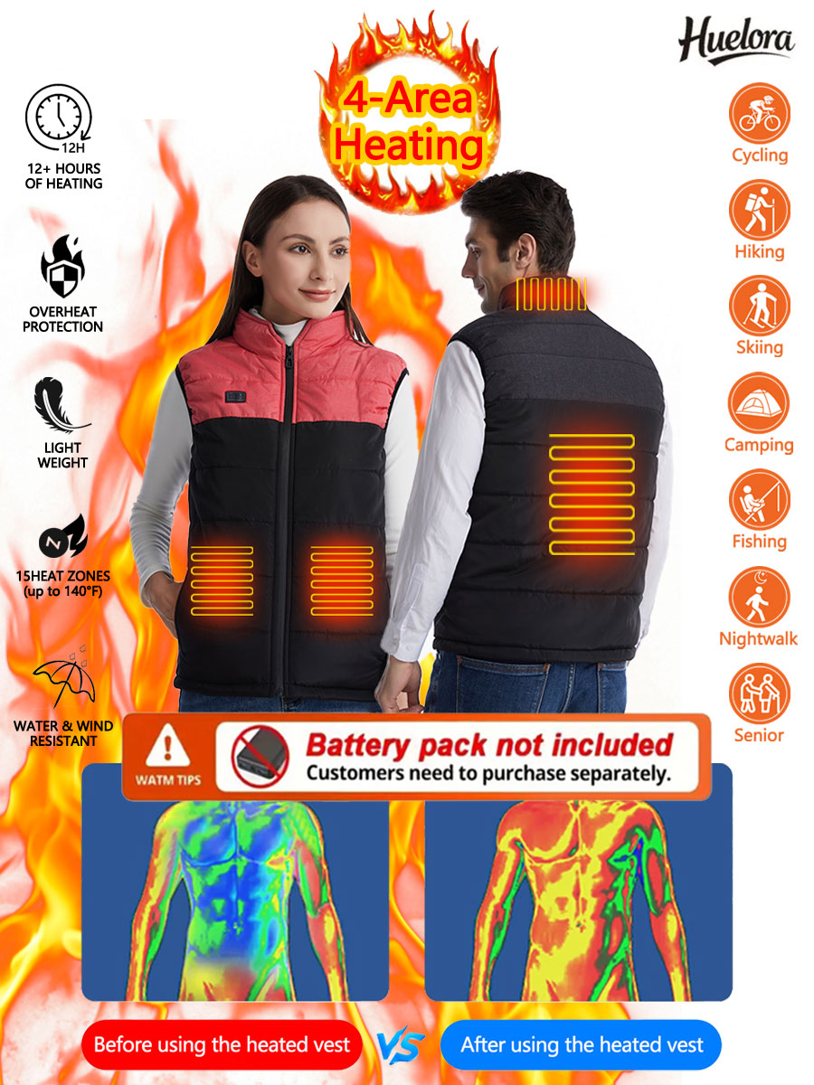 Rompi Hangat Berpemanas 4 Area - Outdoor Sport Area ulasan dan harga